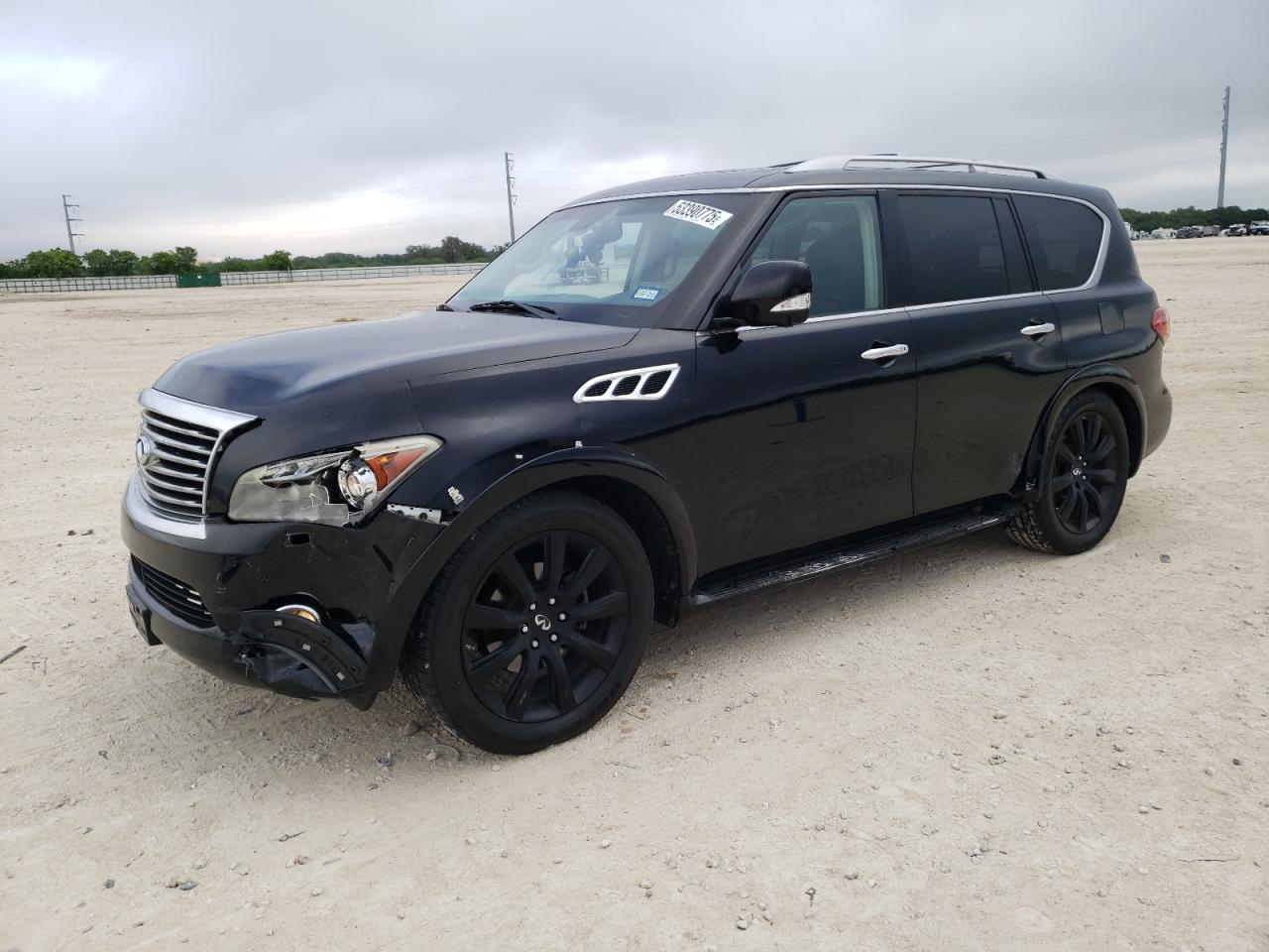 2012 Infiniti Qx56  იყიდება New Braunfels-ში, TX - Front End