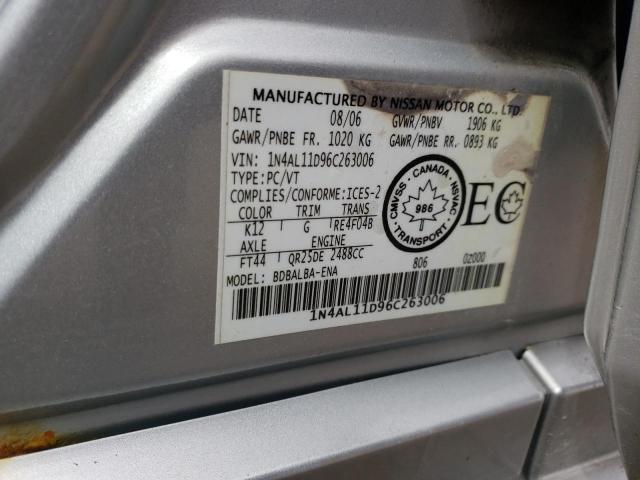 2006 NISSAN ALTIMA S