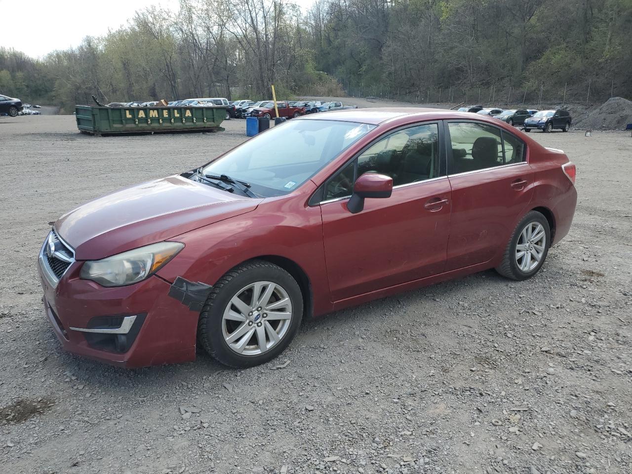 2016 Subaru Impreza Premium en Venta en Marlboro, NY - Front End
