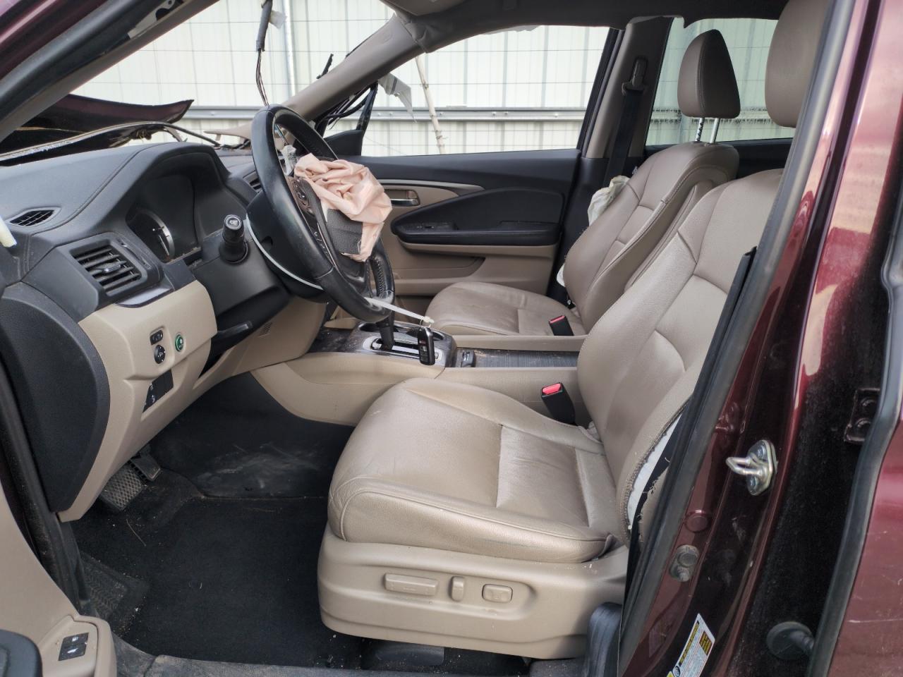 5FNYF6H69GB098356 HONDA PILOT 2016