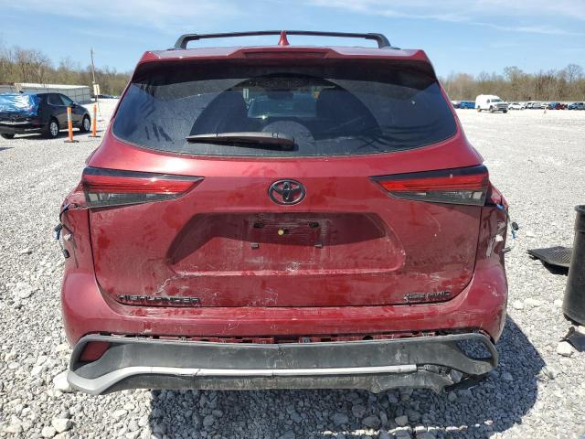  TOYOTA HIGHLANDER 2023 Czerwony