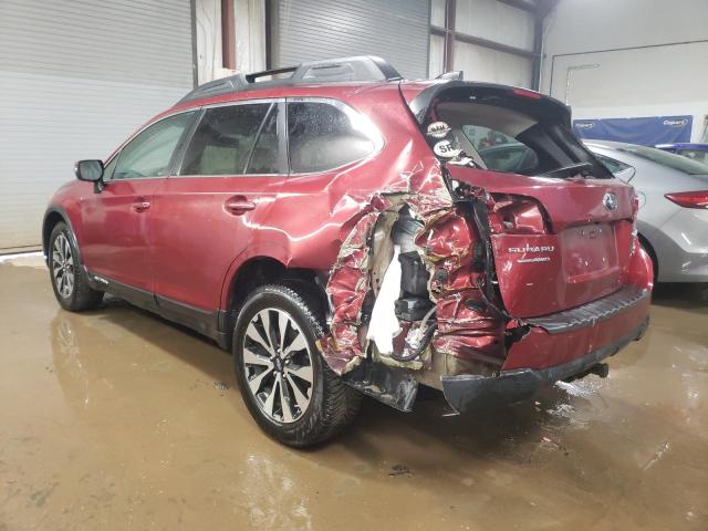  SUBARU OUTBACK 2016 Бургунди