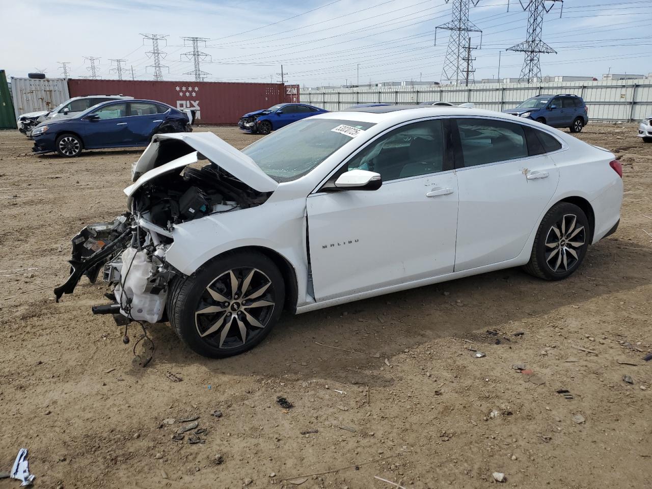 2017 Chevrolet Malibu Lt للبيع في Elgin، IL - Front End