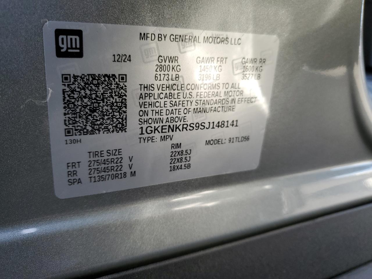 1GKENKRS9SJ148141 GMC ACADIA ELE 2025
