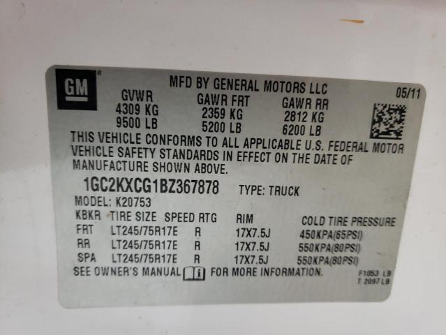 2011 CHEVROLET SILVERADO K2500 HEAVY DUTY LT