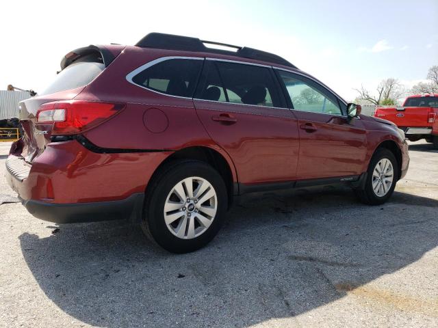  SUBARU OUTBACK 2016 Czerwony