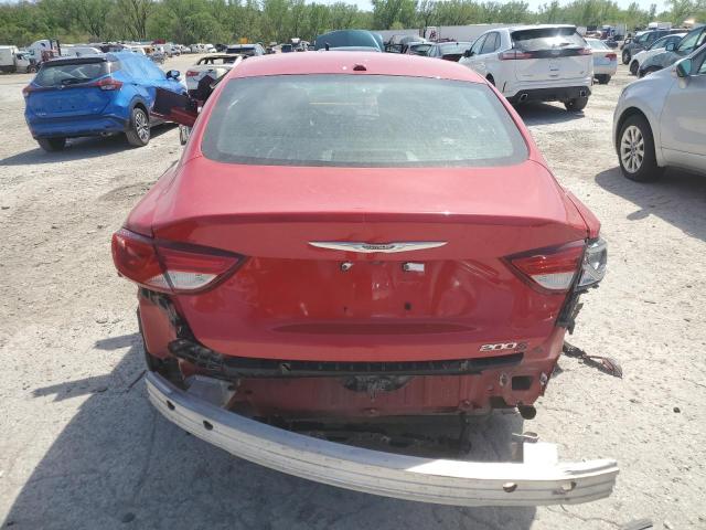  CHRYSLER 200 2016 Red