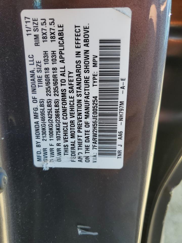 7FARW2H59JE005254 HONDA CRV 2018