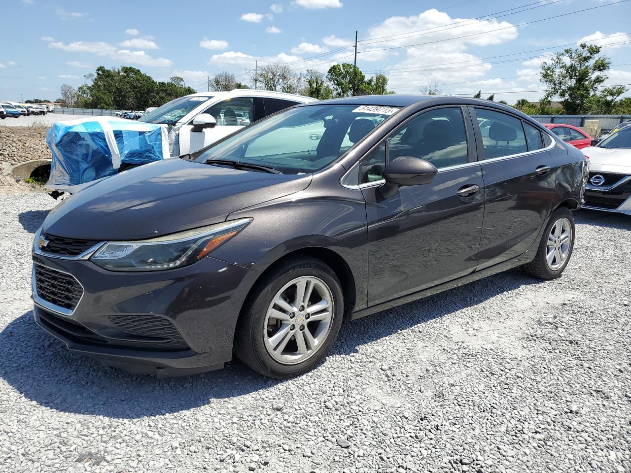 2017 Chevrolet Cruze Lt na sprzedaż w Riverview, FL - Rear End
