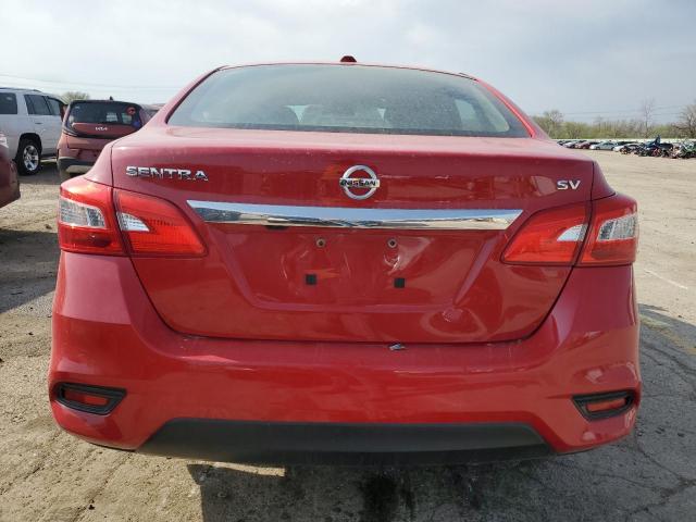  NISSAN SENTRA 2018 Czerwony