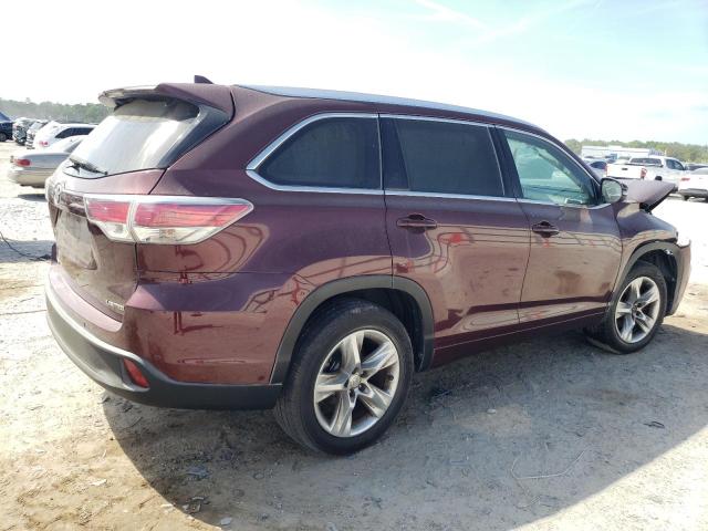  TOYOTA HIGHLANDER 2015 Бургунди