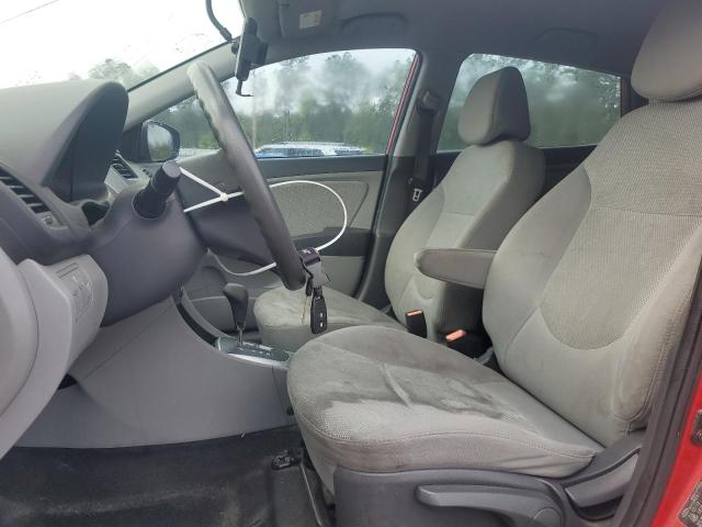  HYUNDAI ACCENT 2013 Czerwony