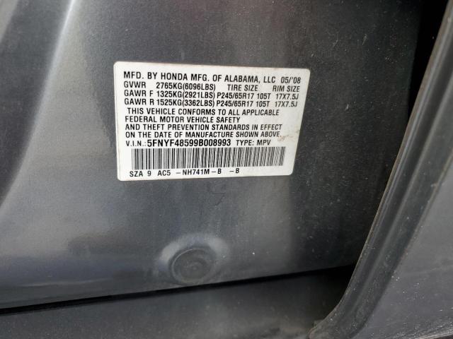 2009 HONDA PILOT EXL