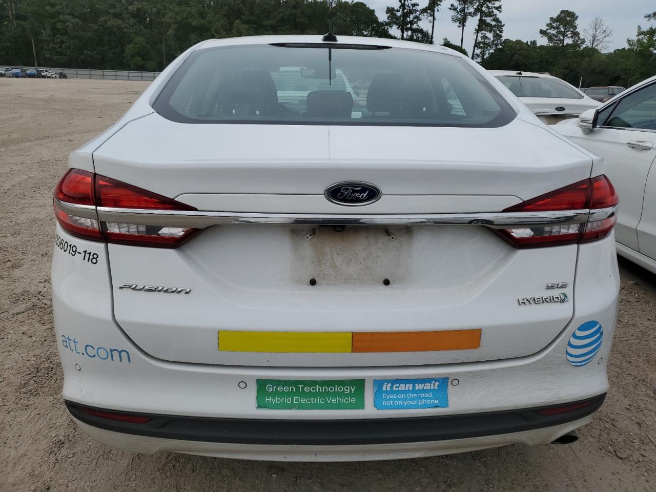 2018 Ford Fusion Se Hybrid VIN: 3FA6P0LU4JR171703 Lot: 54031775