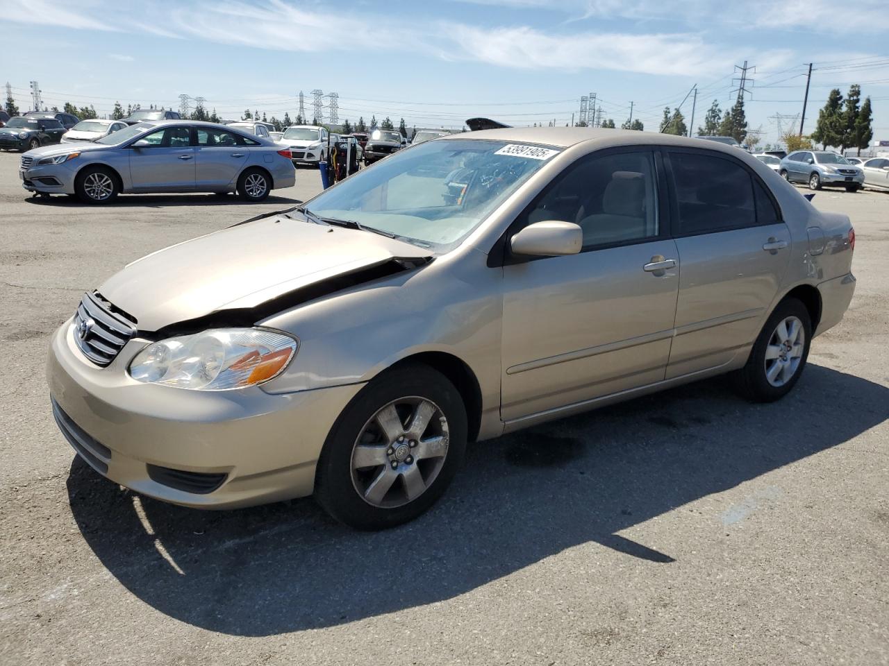 2004 Toyota Corolla Ce na sprzedaż w Rancho Cucamonga, CA - Front End
