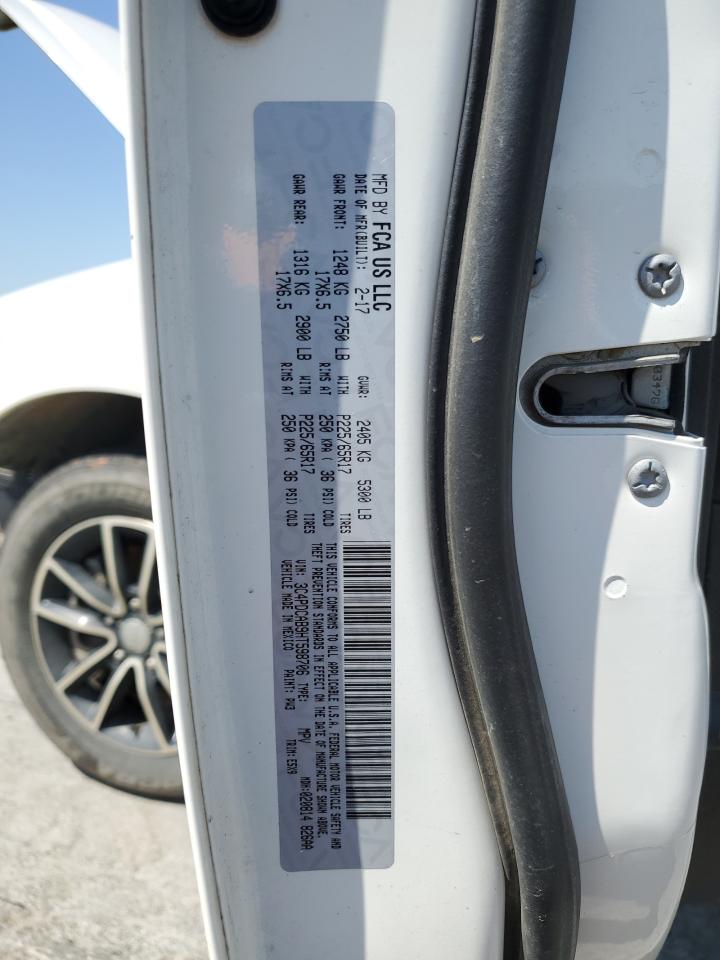 2017 Dodge Journey Se VIN: 3C4PDCAB9HT598706 Lot: 52427665