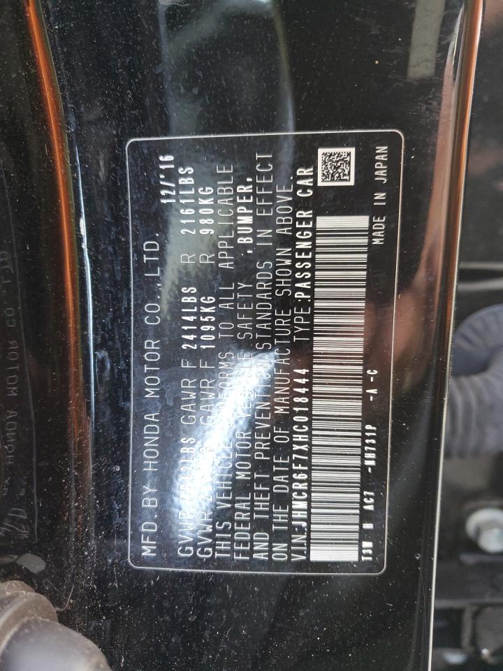 JHMCR6F7XHC018444 HONDA ACCORD 2017