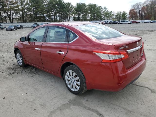  NISSAN SENTRA 2014 Червоний