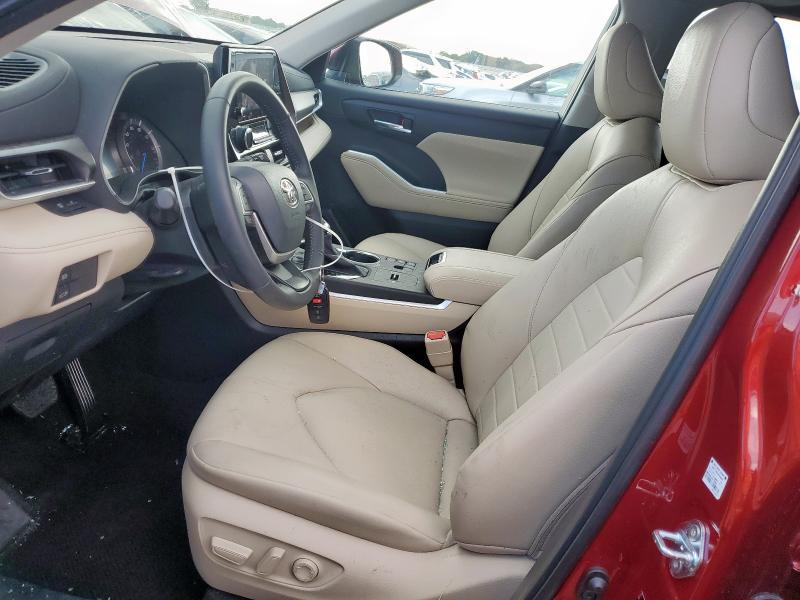  TOYOTA HIGHLANDER 2024 Czerwony