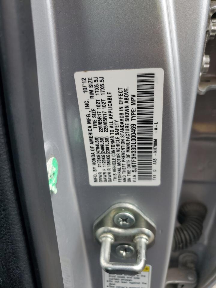 2013 Honda Crosstour Ex VIN: 5J6TF3H33DL000469 Lot: 53681285