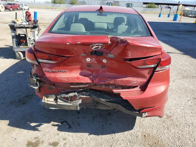  HYUNDAI ELANTRA 2018 Червоний