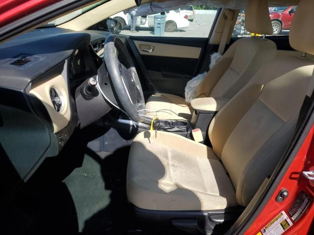  TOYOTA COROLLA 2017 Red