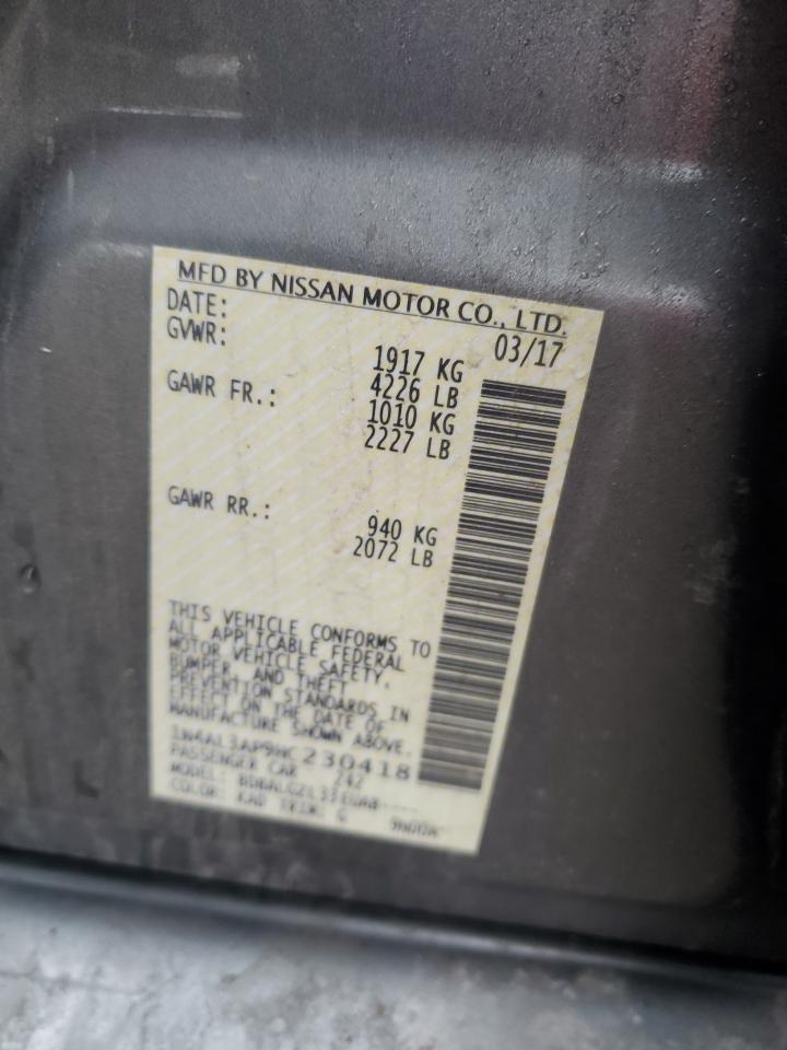 1N4AL3AP9HC230418 NISSAN ALTIMA 2017
