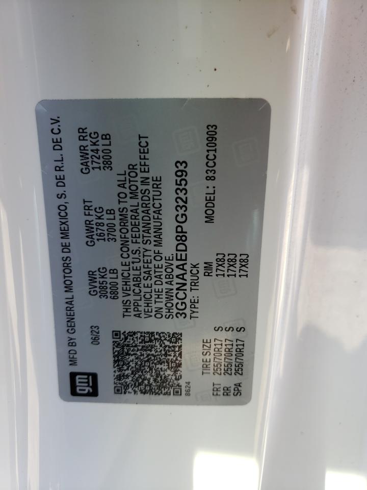 3GCNAAED8PG323593 CHEVROLET ALL Models 2023