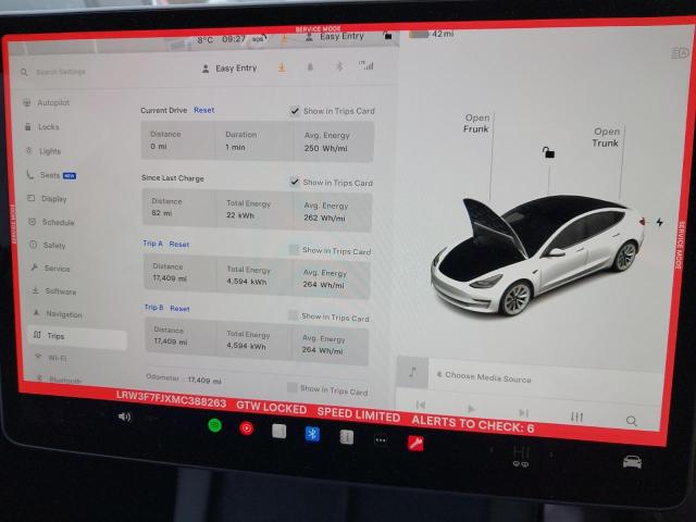 2021 TESL MODEL 3 ST