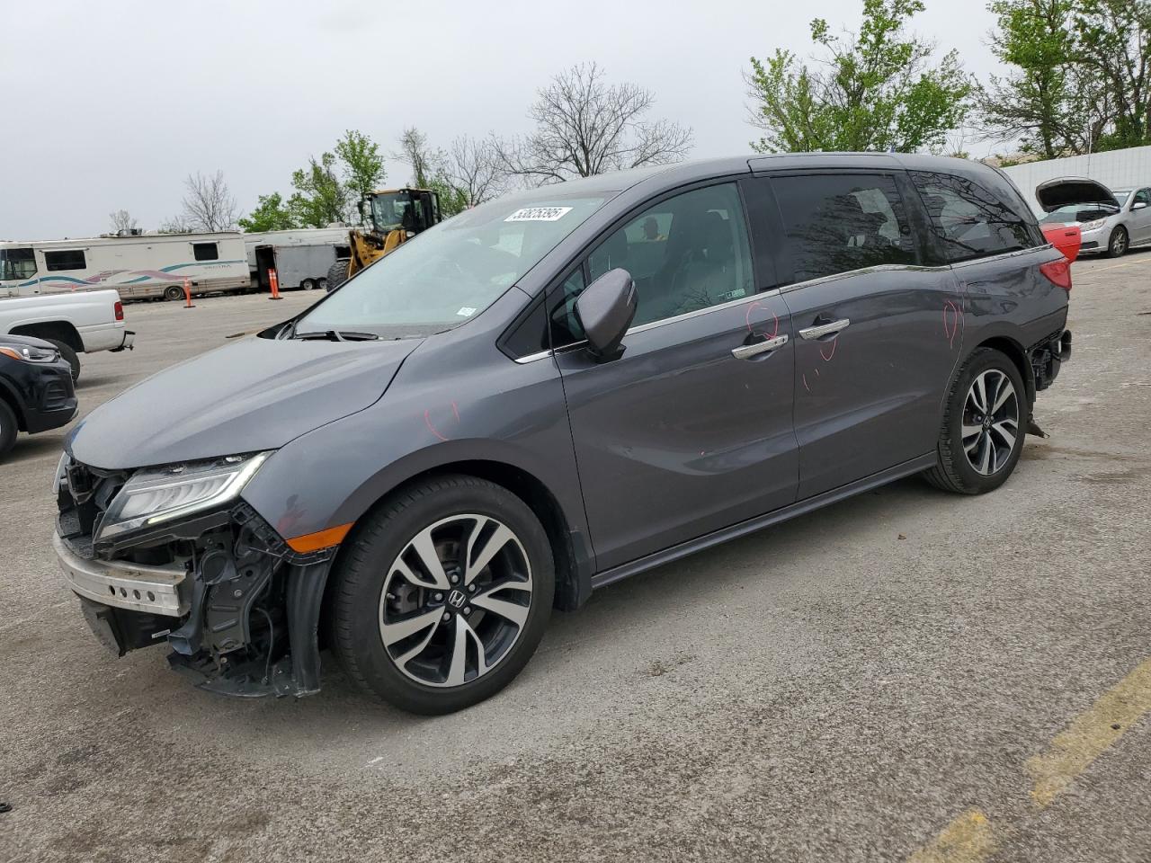 2019 Honda Odyssey Elite на продаже в Bridgeton, MO - Rear End