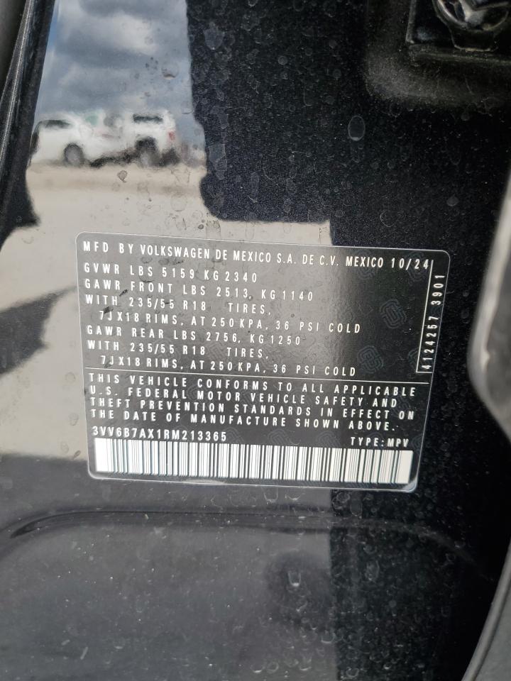 2024 Volkswagen Tiguan Wolfsburg VIN: 3VV6B7AX1RM213365 Lot: 53645825