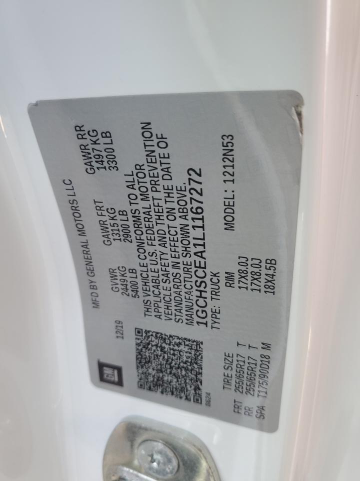 1GCHSCEA1L1167272 CHEVROLET COLORADO 2020