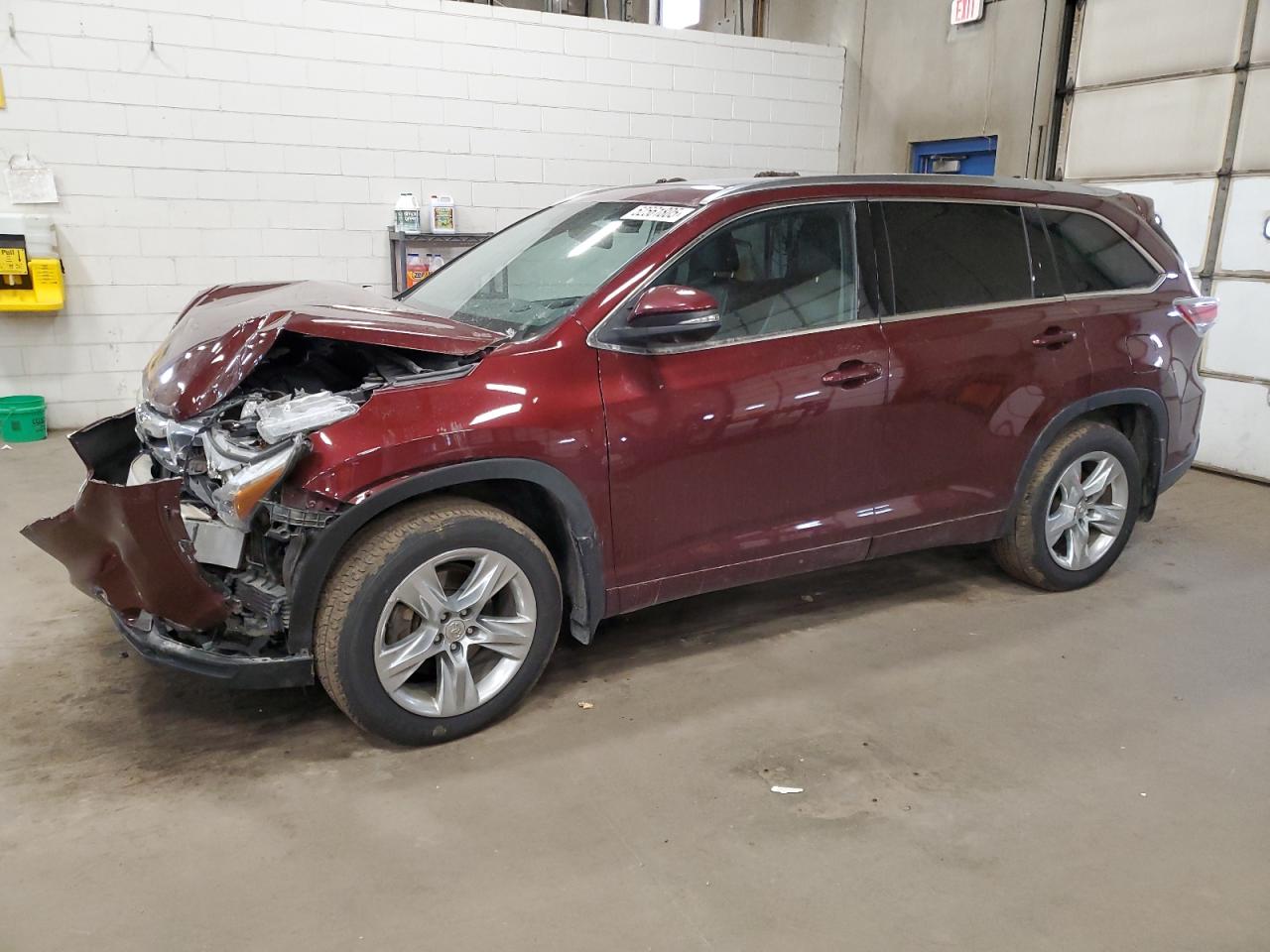2014 Toyota Highlander Limited de vânzare în Blaine, MN - Front End