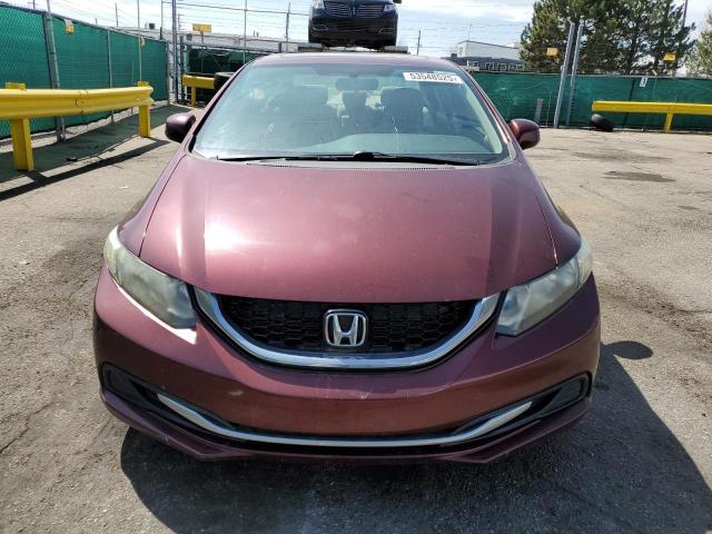 Седаны HONDA CIVIC 2013 Бургунди