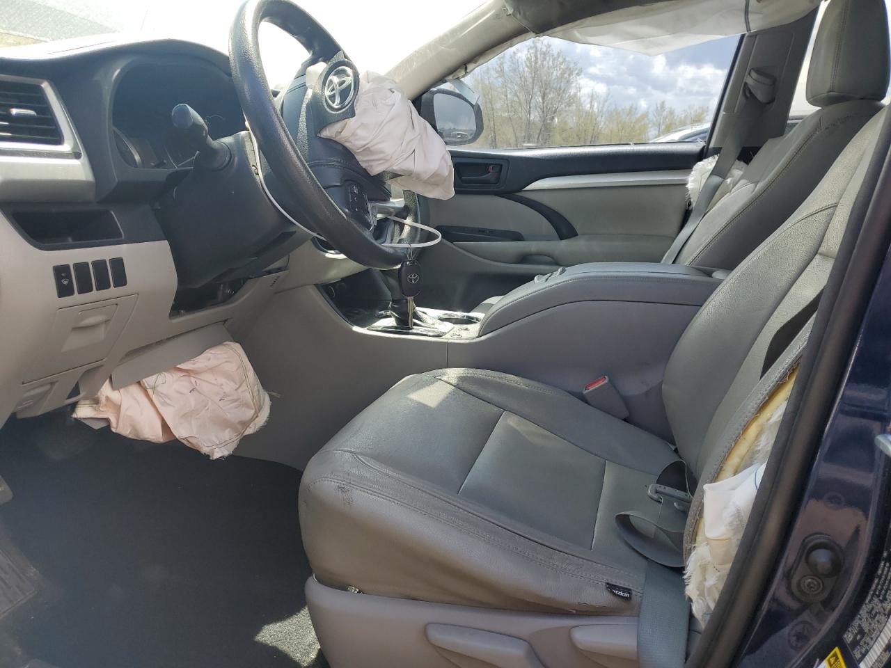 2015 Toyota Highlander Le VIN: 5TDBKRFHXFS090347 Lot: 52183045