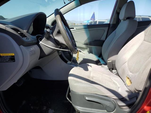 Sedans HYUNDAI ACCENT 2017 Czerwony