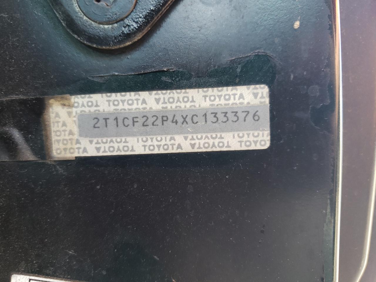 1999 Toyota Camry Solara Se VIN: 2T1CF22P4XC133376 Lot: 54669415