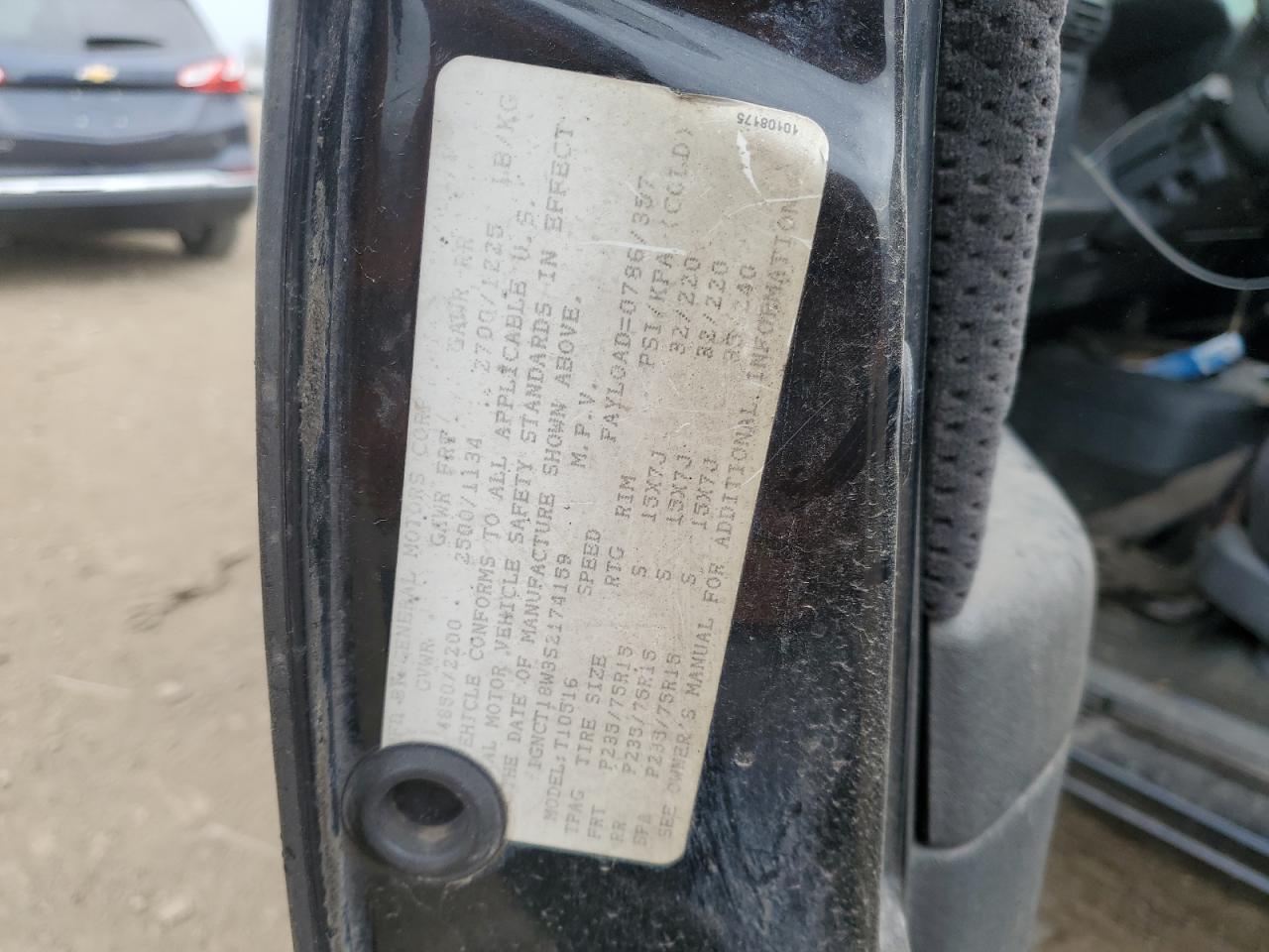 1995 Chevrolet Blazer VIN: 1GNCT18W3S2174159 Lot: 67136425