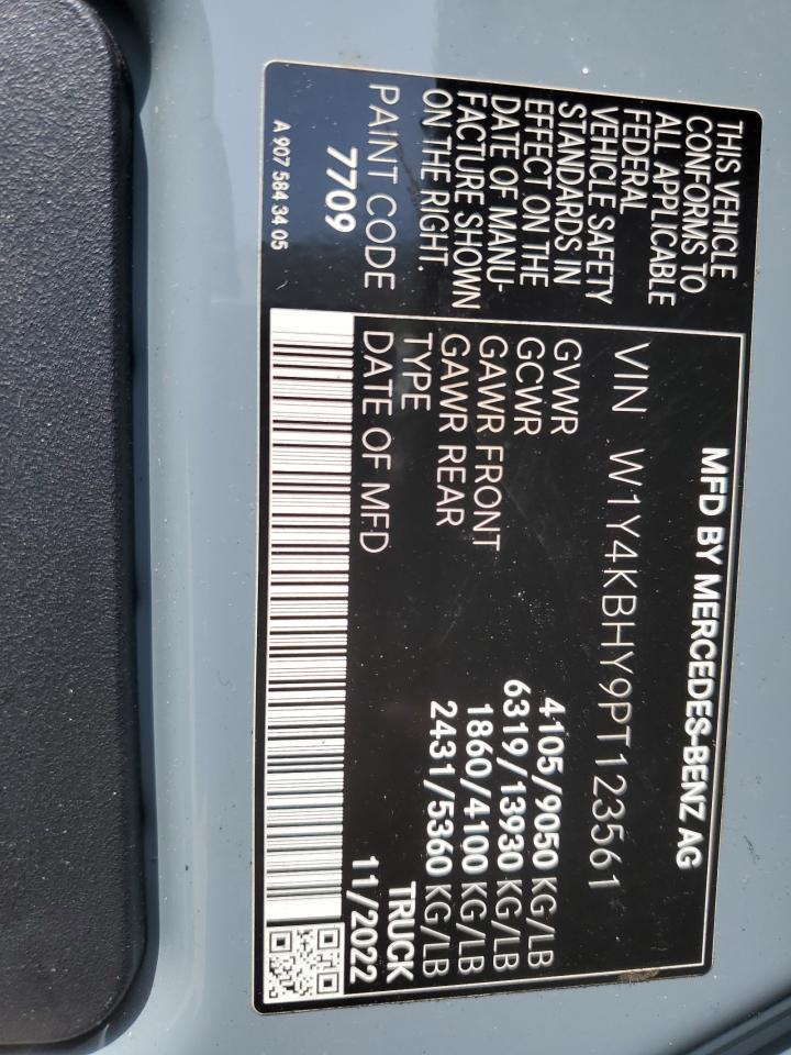 2023 Mercedes-Benz Sprinter 2500 VIN: W1Y4KBHY9PT123561 Lot: 51085065