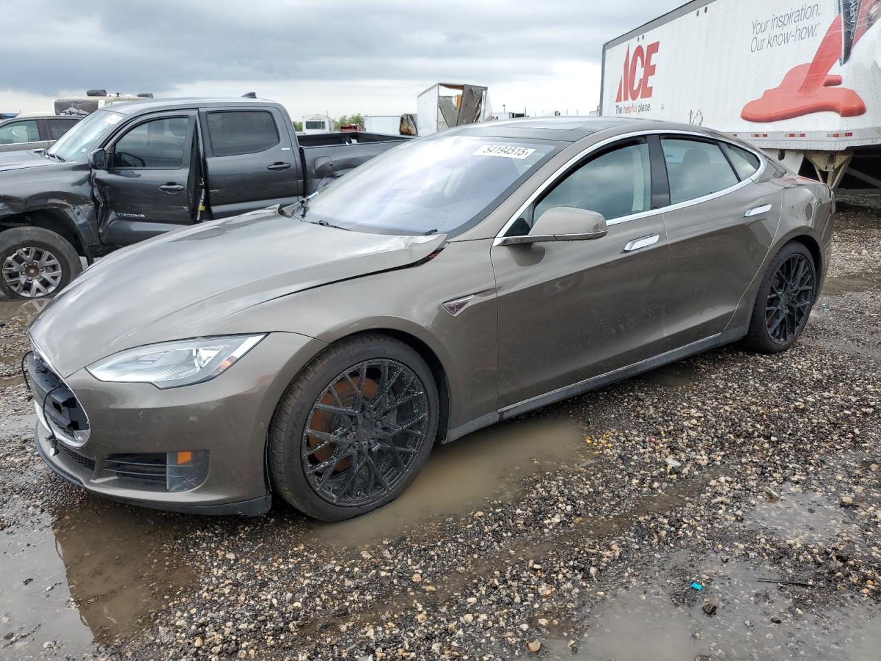 2015 Tesla Model S იყიდება Houston-ში, TX - Burn - Engine