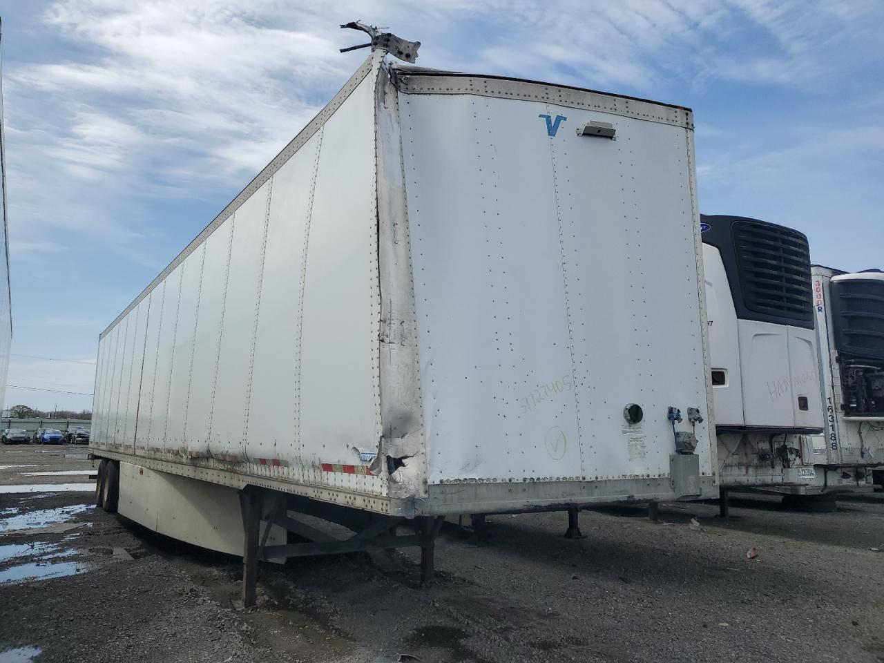 2008 Vanguard Dry Van Trailer na sprzedaż w Dyer, IN - Top/Roof