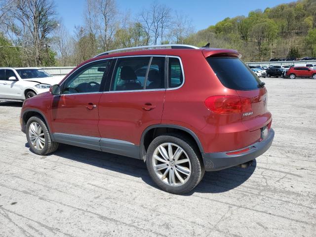  VOLKSWAGEN TIGUAN 2014 Czerwony