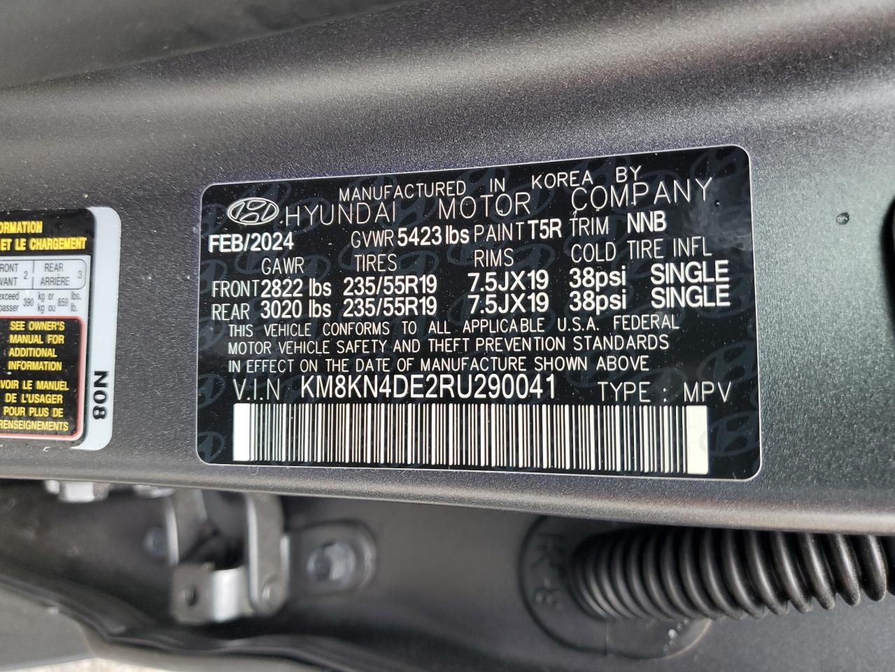2024 Hyundai Ioniq 5 Sel VIN: KM8KN4DE2RU290041 Lot: 53363925