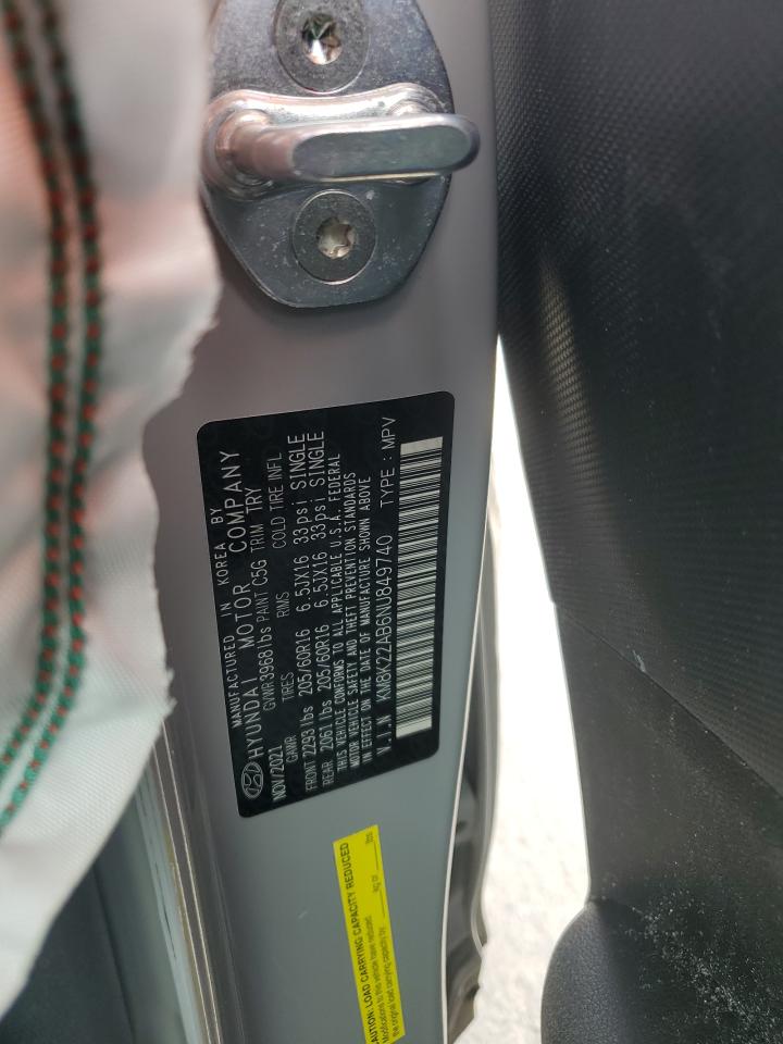 2022 Hyundai Kona Sel VIN: KM8K22AB6NU849740 Lot: 52603495