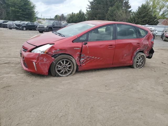  TOYOTA PRIUS 2012 Czerwony