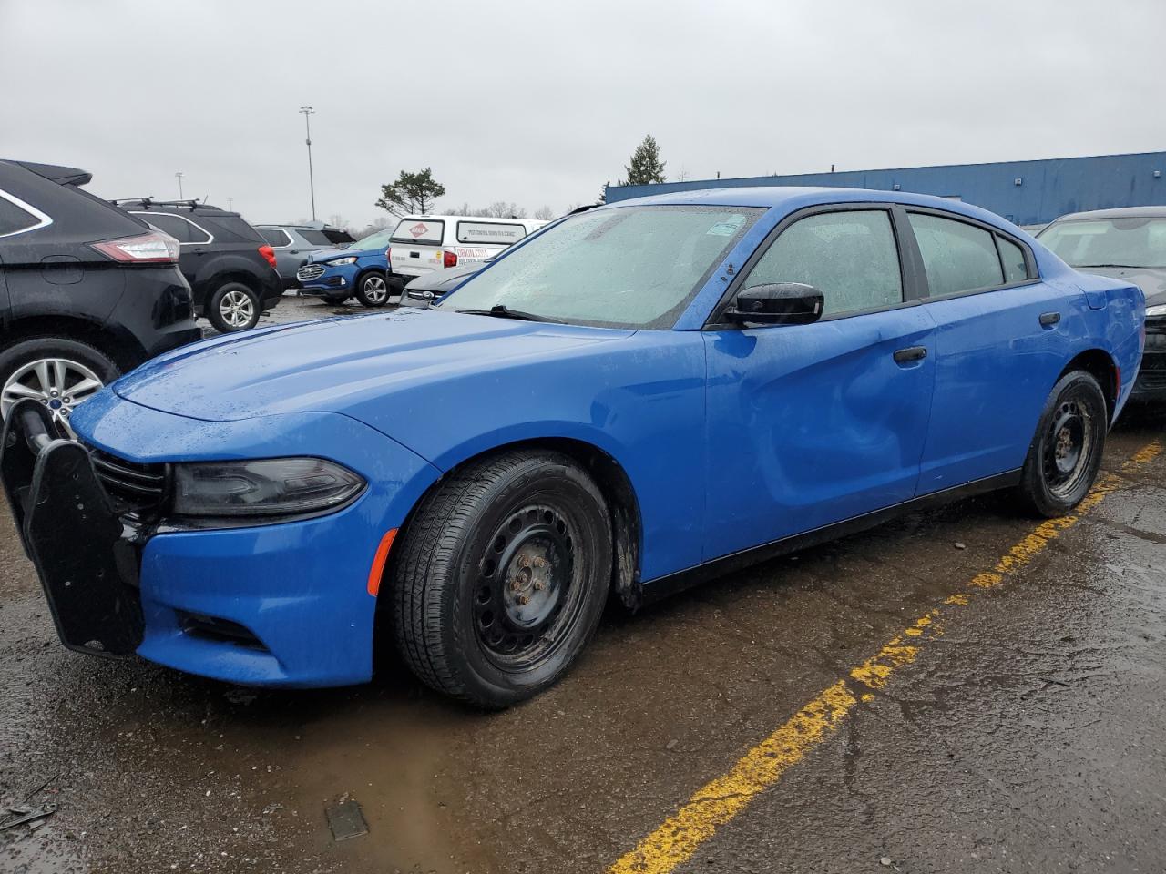 2018 Dodge Charger Police en Venta en Woodhaven, MI - Side