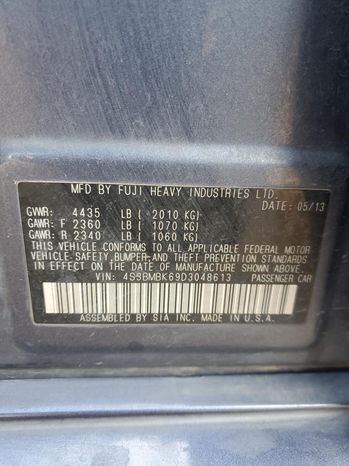 2013 Subaru Legacy 2.5I Limited VIN: 4S3BMBK69D3048613 Lot: 50844875