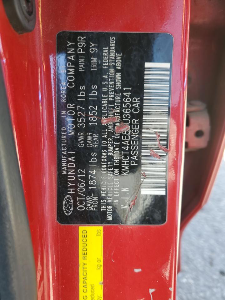 2013 Hyundai Accent Gls VIN: KMHCT4AE8DU365641 Lot: 55042985