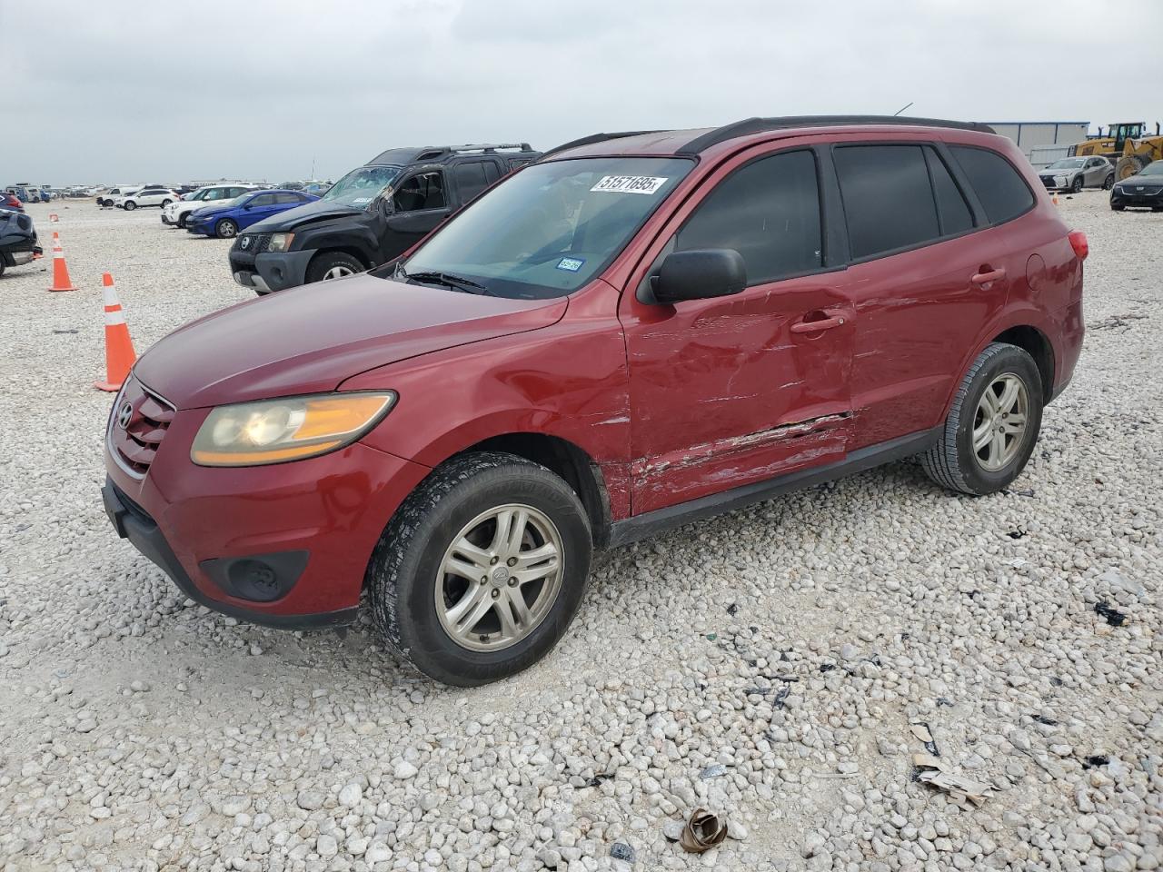 2011 Hyundai Santa Fe Gls للبيع في Temple، TX - Side