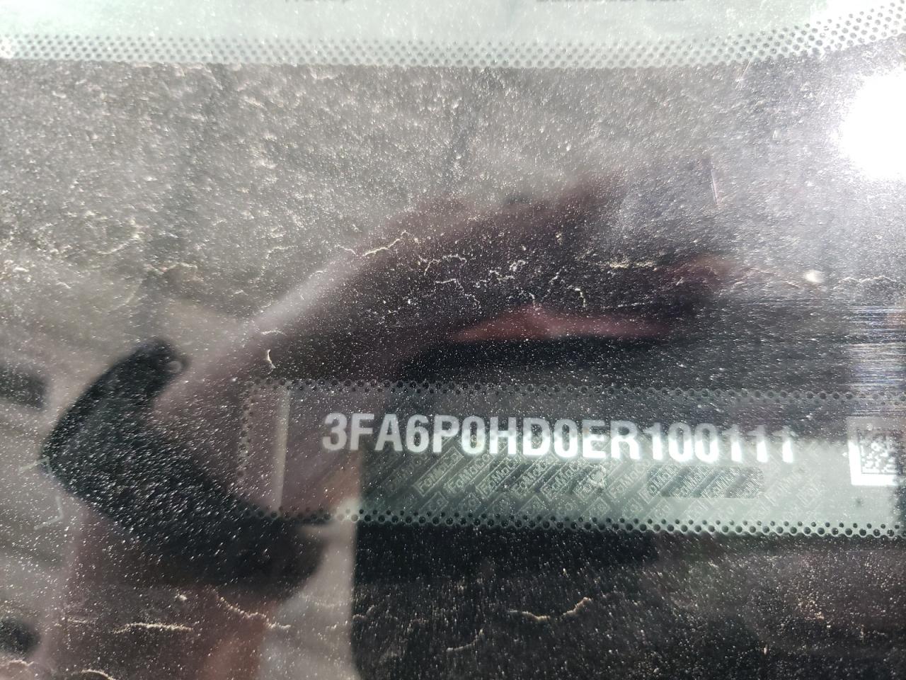 2014 Ford Fusion Se VIN: 3FA6P0HD0ER100111 Lot: 52380735